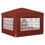 vidaXL Tente de fête pop-up 290 x 290 x 245 cm Terre cuite