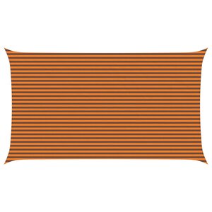 vidaXL Voile d'ombre Orange et marron 4 x 7 m 100   polyester Oxford
