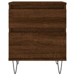 vidaXL Tables de chevet 2 Pièces chêne marron 40x35x50 cm bois ingénierie