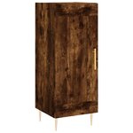 vidaXL Buffet Chêne fumé 34 5x34x90 cm Bois d'ingénierie