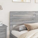 vidaXL Tête de lit Gris Sonoma 180 cm Bois d'ingénierie