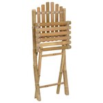 vidaXL Chaise de jardin 4 Pièces Naturel Bambou