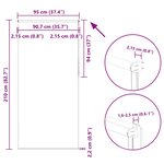 vidaXL Store enrouleur occultant café 95x210cm largeur du tissu 90 7cm