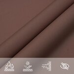 vidaXL Voile de parasol tissu oxford rectangulaire 3 5x4 5 m marron