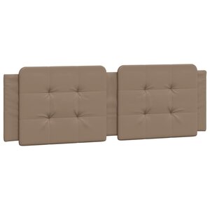 vidaXL Coussin de tête de lit Zadar cappuccino 160 cm similicuir
