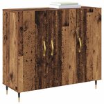 vidaXL Buffet Marron 90 x 34 x 80 cm Bois d'ingénierie