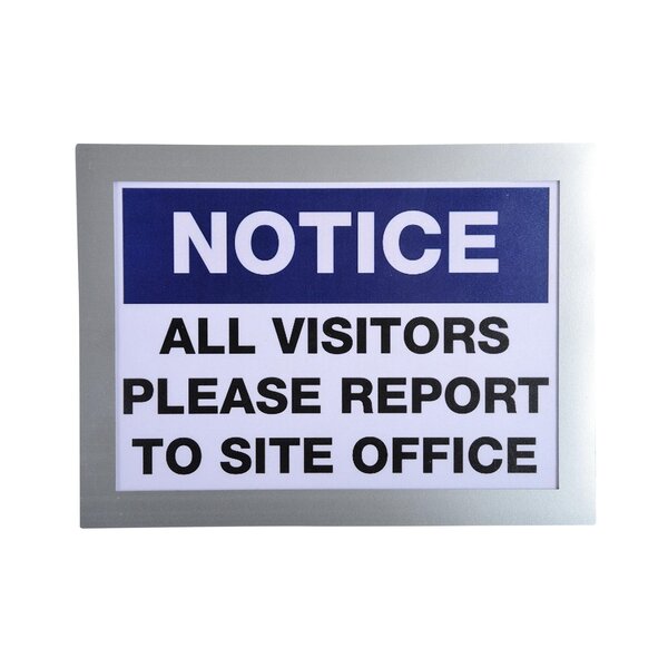 Pochette D'affichage Magnétique A5 - Argent - X 5 - Exacompta