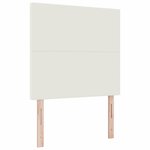 vidaXL Tête de lit avec tête de lit Crème 100 cm Cuir synthétique