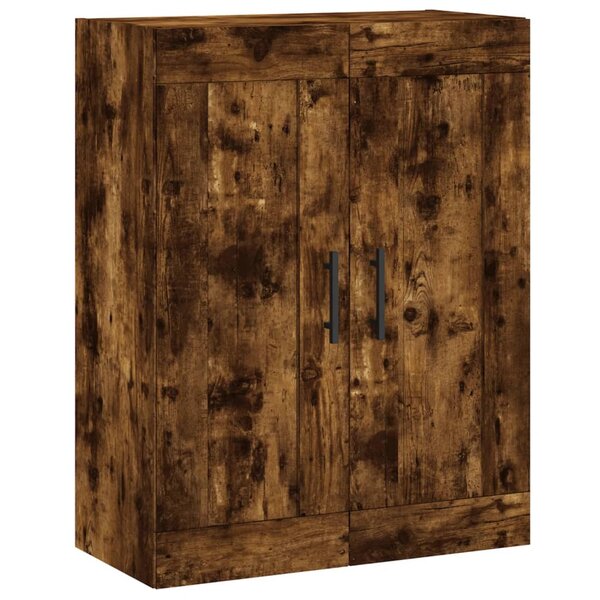 vidaXL Armoire murale chêne fumé 69 5x34x90 cm bois d'ingénierie