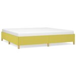 vidaXL Cadre de lit sans matelas vert 200x200 cm tissu