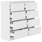 vidaXL Buffet blanc 100x35x99 cm bois d'ingénierie