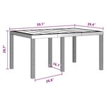 vidaXL Ensemble de Salle à Manger de Jardin 7 Pièces Anthracite Osier PE