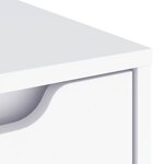 vidaXL Buffet VISNES blanc 60x40x73 cm bois d'ingénierie