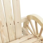 vidaXL Chaise de jardin Adirondack 2 places bois de sapin massif