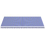 vidaXL Tissu de remplacement pour auvent Bleu et blanc 6x3 5 m