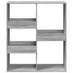 vidaXL Bibliothèque/Séparateur de pièce sonoma gris 100x33x115 cm