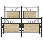 vidaXL Cadre de lit sans matelas chêne sonoma 120x200 cm
