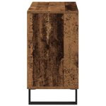 vidaXL Cabinet de salle de bain avec porte Bois ancien 80 x 33 x 60 cm
