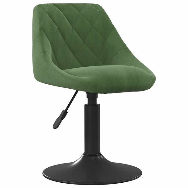 vidaXL Tabouret de bar Vert foncé Velours