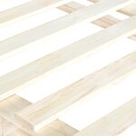 vidaXL Cadre de lit de palette Bois de pin massif 100 x 200 cm