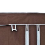vidaXL Garde-robe Tissu Marron