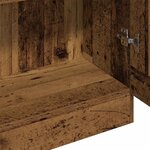 vidaXL Buffet haut vieux bois 82 5x30 5x185 cm bois d'ingénierie
