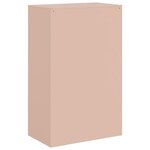 vidaXL Buffet rose 67x39x107 cm acier