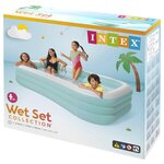 INTEX Flotteur de salon de piscine INTEX Bleu Clair et Blanc PVC