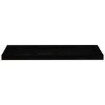 vidaXL Étagère murale flottante Noir brillant 80x23 5x3 8 cm MDF