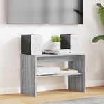 vidaXL Meuble TV Gris Sonoma 60 x 30 x 40 cm Bois d'ingénierie
