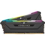 CORSAIR Mémoire PC DDR4 - VENGEANCE RGB PRO SL 32Go (2x16Go) - 3600Mhz - CAS 18 Optimized for AMD Ryzen - Black (CMH32GX4M2Z3600C18)