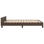 Vidaxl cadre de lit avec tête de lit marron 140x190 cm similicuir