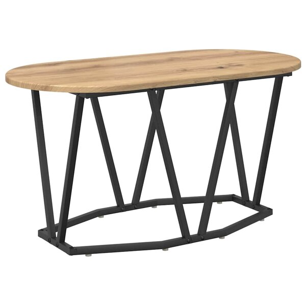 vidaXL Table basse Chêne artisanal 80 x 40 x 40.5 cm