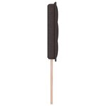 vidaXL Tête de Lit Design Lignes Marron Foncé 160 cm Tissu