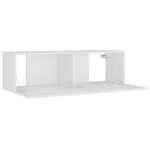 vidaXL Ensemble de meubles TV 8 Pièces Blanc Bois d'ingénierie