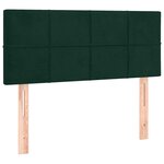 vidaXL Sommier à lattes de lit avec matelas Vert foncé 90x200 cm