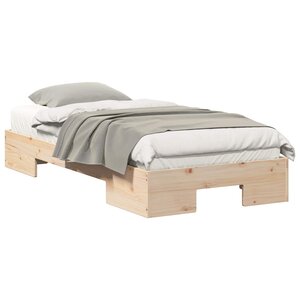 vidaXL Cadre de lit Marron 90 x 190 cm