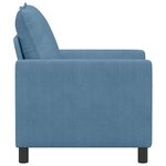 vidaXL Canapé Bleu 76 x 81 x 87 5 cm Tissu