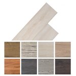 vidaXL Planches de plancher PVC autoadhésif 2 51 m² 2 mm Blanc chêne