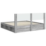 vidaXL Cadre de lit avec rangement et tête de lit 2 pc