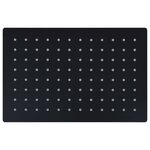 vidaXL Pomme de douche pluie Inox 30x20 cm Rectangulaire Noir