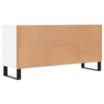vidaXL Meuble TV blanc 103 5x30x50 cm bois d'ingénierie