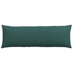 vidaXL Coussins de canapé 2 Pièces Vert foncé 120 x 40 cm tissu