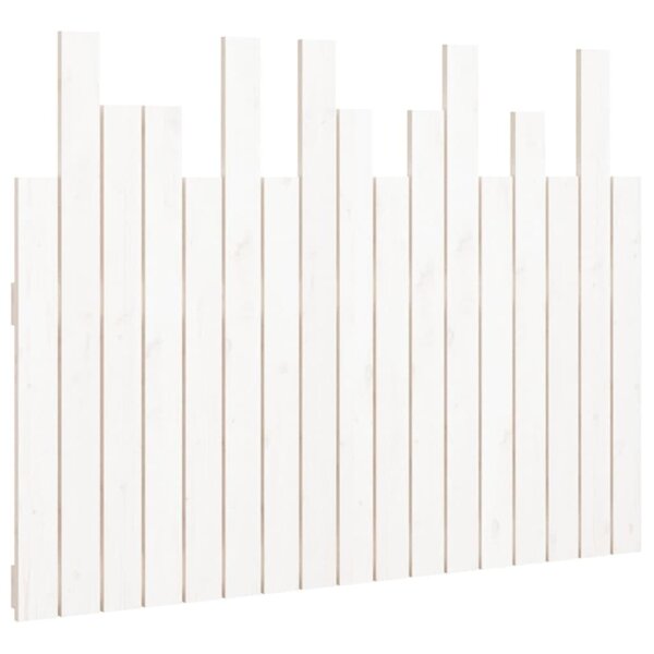 vidaXL Tête de lit murale Blanc 108x3x80 cm Bois massif de pin