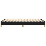 vidaXL Cadre de lit sans matelas noir 120x190 cm tissu
