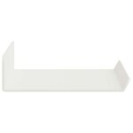 vidaXL Étagère flottante 3 Pièces Blanc 40 x 9 x 2 5 cm Acier