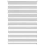 vidaXL Store zèbre gris clair largeur du tissu 110 9 cm polyester