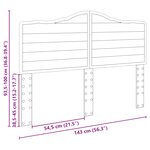 vidaXL Tête de lit Chêne brun 140 cm Bois d'ingénierie