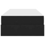 vidaXL Lit avec rangement et matelas Noir 100 x 200 cm Velours