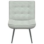 vidaXL Chaise de relaxation gris clair 64x74x84 cm velours